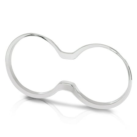 Front Cup Holder Frame Cover Trim Chrome Fit For 2011-2021 Jeep Grand Cherokee