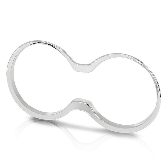 Front Cup Holder Frame Cover Trim Chrome Fit For 2011-2021 Jeep Grand Cherokee