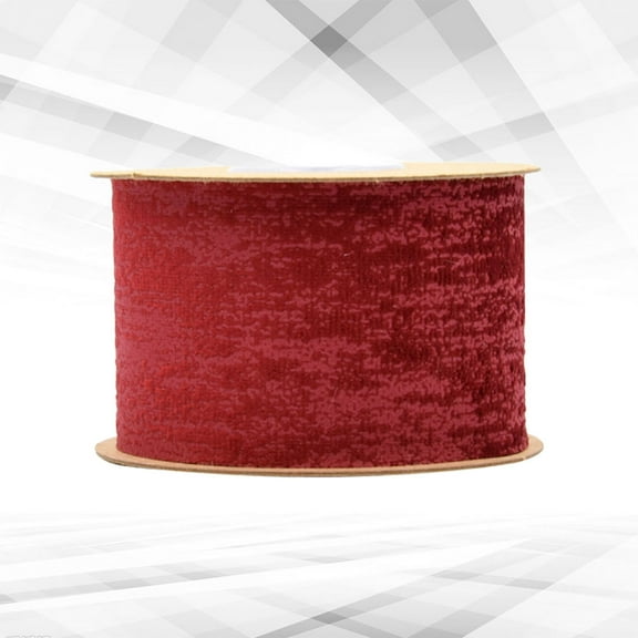 WEUVEB Elegant Dark Red Ribbon Roll for Home Crafting and DIY Projects
