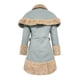 thumbnail image 5 of Puntoco - Chaqueta de lana de manga larga para mujer, capa con lazo, prendas de vestir, abrigo con costuras de felpa Puntoco Puntoco-2635, 5 of 7