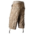 thumbnail image 5 of Ma Croix Mens Paisley Cargo Shorts Heavyweight Big and Tall Multi Pocket Outdoor Twill Shorts with Belt, 5 of 5