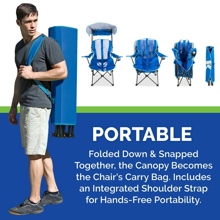 Kelsyus Original Portable Canopy Chair for Camping, Tailgates