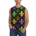 thumbnail image 2 of Picia Mardi Gras1 mens Cotton Tank Undershirts , Moisture-wicking Ribbed Tanks, Lightweight Cotton Tank Undershirts-Medium, 2 of 8