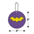 thumbnail image 6 of Batman Batgirl Logo Round Luggage ID Tag Card Suitcase Carry-On, 6 of 8