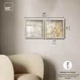 thumbnail image 5 of Neutral Luxe Harmony Set Shadowbox Boho Wall Decor by Art Remedy, Blonde Frame, 12 x 12, 5 of 6