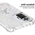 thumbnail image 4 of Case for Xiaomi Redmi Note 10 Pro/Note 10 Pro Max with Creativity Clear Quicksand Glitter Flowing Floating Soft w/Stand Bling Diamond Sparkle Phone Cover for Redmi Note 10 Pro  Colorful, 4 of 14