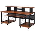 thumbnail image 1 of ACME Megara Music Desk in Cherry & Black Finish, 1 of 6