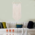 thumbnail image 5 of Macrame Boho Wall ing Decor, Woven Tassel Tapestry, Geometric Wall Wedding Rope Tapestry Nursery Decorative 35x65cm, 5 of 7