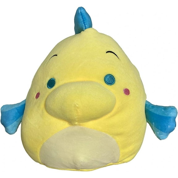 Squishmallows Official Kellytoy Disney Characters Squishy Soft Stuffed Plush Toy (10 Inch, Flounder)