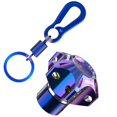 thumbnail image 2 of General Cnc Modified Burnt Titanium Key Head Racing Boat Hexagonal Burnt Titanium Key Head Key Chain, 2 of 8