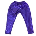 thumbnail image 3 of NordicNest Unisex Kids Metallic Harem Pants, Loose Fit Hop Street Dance Performance Trousers Blue 100, 3 of 7