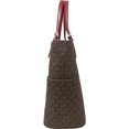 thumbnail image 2 of Michael Kors Women's Jet Set East West Signature Bag Leather Top-Handle Tote - Brown / Mulberry, 2 of 3