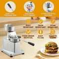 thumbnail image 4 of Commercial Burger Patty Maker,4/5/6inch Hamburger Beef Patty Maker,Heavy Duty Burger Press Machine,Kitchen Meat Forming Processor with 1.4" Deep Tray,500 Pcs Patty Papers for Beef Pork Chicken Pat, 4 of 8