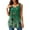 Green, variant on Xyxonk Women Tops Plus Size V Neck Sleeveless Tunic Tops Casual Flowy Pleated Floral Printed Summer T Shirt Tops Blue 3XL