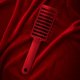 thumbnail image 5 of Fiudx Ofertas Flash Del Día Peine Curvo Grande De Masaje Para Mujer Hueco Rojo Con Pintura Elástica, 5 of 6