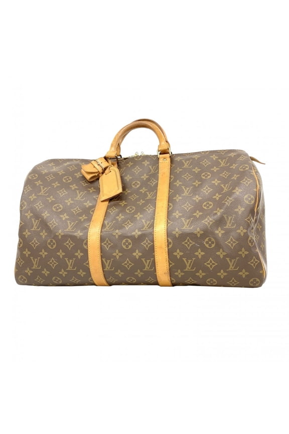 Pre-Owned Louis Vuitton Bags - Boston Monogram Keepall 50 M41426 Brown Men's & Women's