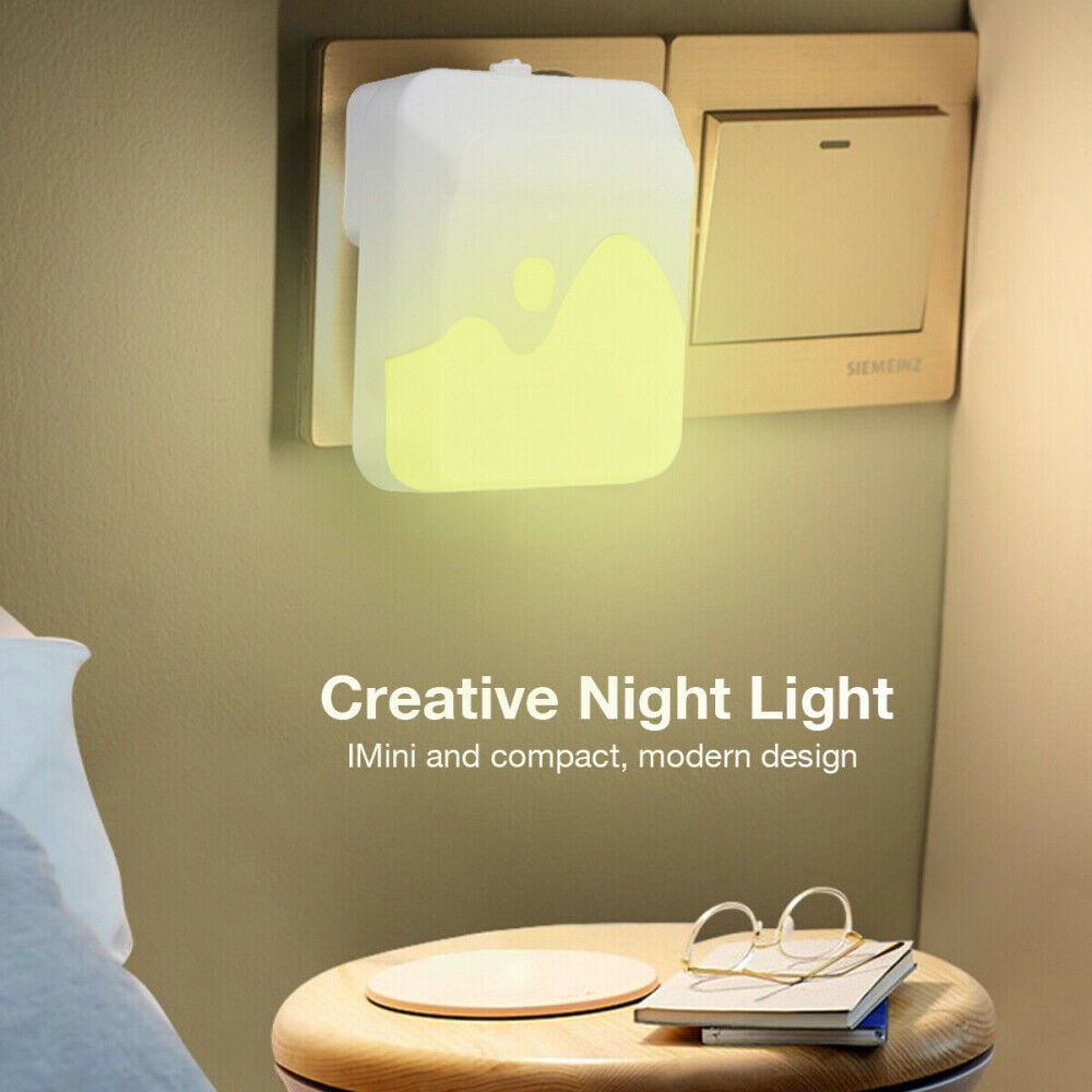 2 Pack Night Light , Night Lights Plug Into Wall, Auto On/Off LED Night
