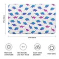 thumbnail image 3 of Dinosaur and Silhouette White Pattern Non Slip Microfiber Bathroom Rugs, Soft Rubber Backing Bath Mats for Bathroom Floor Tub and Shower,17"x27", 3 of 5