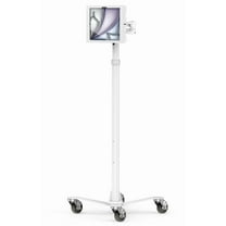 iPad Air M2 & M3 13", Apex Enclosure Rolling Cart - Rise Freedom Extended White