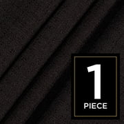 Eclipse Samara Solid Blackout Curtains, Single Curtain Panel, 63 Inch Long Blackout Curtains, 42 W x 63 L, Black