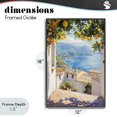 thumbnail image 4 of Stupell Industries French Country Amalfi Coast Lemon Overhang Black Framed Giclee Art, 12 x 18, by LSR Design Studio, 4 of 8