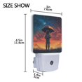 thumbnail image 4 of Yayeee LED Night Light for The Home Plug in With Light Sensors 2 Pack, Astronaut at Dawn, 4 of 6