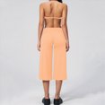 thumbnail image 4 of ZIXKCGDSE Workout Sets for Women Halter Sports Bra Matching Wide Leg Capri Pants Yoga Outfits Size XL, 4 of 4