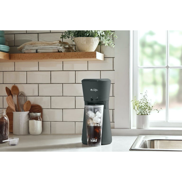 NEW! Mr. Coffee Iced Coffee Maker with Reusable Tumbler and Coffee  Filter-Black
