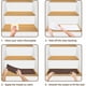 thumbnail image 5 of Paquete de 15 peldaños para escaleras, tapetes de seguridad antideslizantes de 20 x 76 cm para interiores, alfombras antideslizantes para niños, personas mayores y mascotas con adhesivo reutilizable, marrón ACTIVE Biensenido a ACTIVE, 5 of 5