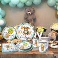 thumbnail image 1 of Teddy Bear Jungle Safari Theme Party Cubiertos desechables Decoración de fiesta de cumplea?os XianweiShao 8390612857140, 1 of 1