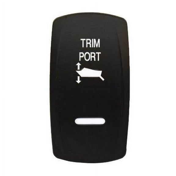 Carling Boat Rocker Switch Plate | Trim Port Black Actuator