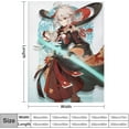 thumbnail image 2 of Impact Blanket Kaedehara Kazuha Blanket Inazuma Game Anime Blanket, 2 of 8