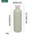 thumbnail image 2 of Travel Shampoo Bottles, Leak-Proof Flip-Top Containers for Toiletries, 1-Pack Set with  400ml Size, HDPE Plastic for Lotion, Conditioner, and Shower Gel, 2 of 4