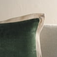 thumbnail image 4 of Safavieh Jordy 18" x 18" Modern Cotton Decorative Pillows, Olive/Natural, 4 of 4