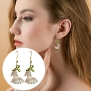 FSTDelivery Beauty & Grooming Savings! Trendy Retro, The Valley Flower Earrings, Earrings, Fashionable, Atmospheric, Female Earrings, Gifts For Women Mothers Day Gifts for Mom