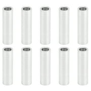 10Pcs Round Spacer Aluminum Alloy Unthreaded Standoff Support Fittings 6mm Outer DiameterLong 24mm DANYOU