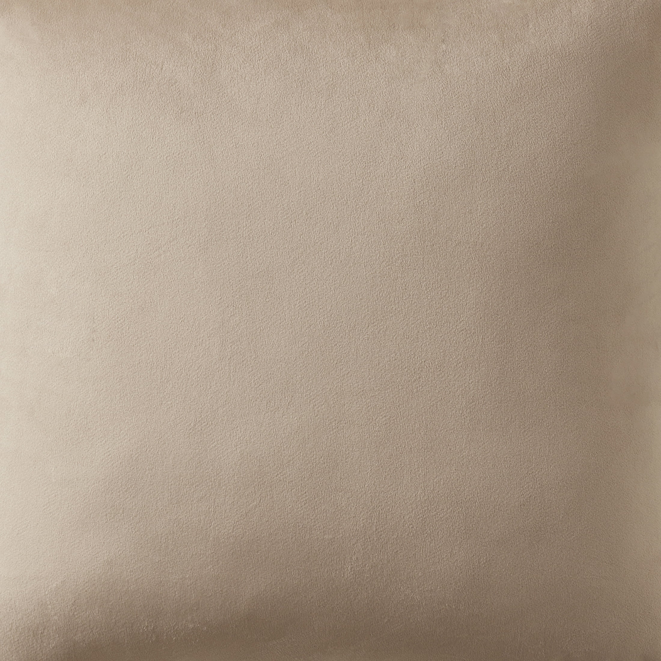 My Texas House 20" x 20" Taupe Velvet Bow Decorative Pillow Cover