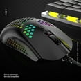 thumbnail image 2 of Freedo Lightweight Gaming Mouse,65g RBG Honeycomb Shell Mice BLACK, 2 of 8