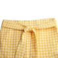 thumbnail image 4 of Viikei Women's Skirt with Ruffled Hemline,Women's Temperament Lattice High Waist Irregular Hem Wrap Skirt Yellow XXL, 4 of 6