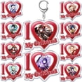 thumbnail image 2 of Llavero Genshin Impact I Love My Girlfriend para mujer, Hutao Shogun Raiden, llavero, anillo, joyería personalizada, regalos para fanáticos, 2 of 4
