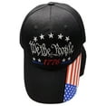 thumbnail image 2 of We The People 1776 Black USA Flag On Bill Adjustable Embroidered Cap Hat, 2 of 5