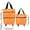 💖 B_Hot#178, variant on Portable Rolling Grocery Tote Bag, Waterproof Polyester, Foldable Wheeled Market Carrier with Zipper Pockets for Daily Shopping