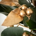 thumbnail image 2 of 13"H Sullivans Gold Berry Leaf Christmas Mini Wreath, Green, 2 of 4