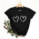 thumbnail image 4 of Xuyuer Women's Valentine Shirts Retro Couple Love Heart T-Shirt Casual Lover Gift Blouse Tops Cute Love Heart Shirt Valentine T Shirt Red Short Sleeve Casual Hearts Tops, 4 of 5