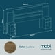 thumbnail image 4 of MOBI Cabecera con 2 buros integrados de Madera Modelo Verona Color Avellana, 4 of 5