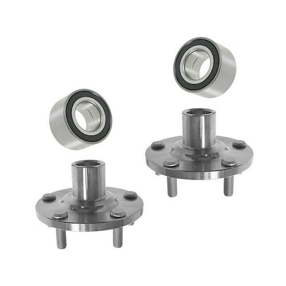 Front Wheel Hub and Bearing Kit 4 Piece - Compatible with 2001 - 2005 Toyota RAV4 2002 2003 2004