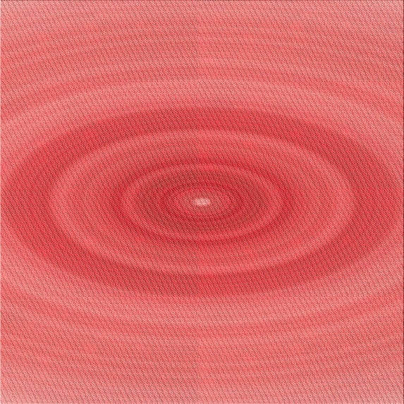 Ahgly Company Machine Washable Indoor Square Transitional Red Area Rugs, 6' Square