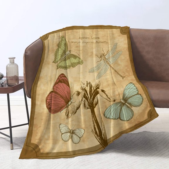 Unique Print Blanket Throw Comfortable Warm Velet Plush Fluffy Throw Blanket Perfect Gift for Couch Sofa or Bed 50"(Width) x 80"(Length)