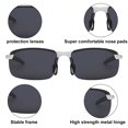 thumbnail image 3 of Lunettes de Soleil Rétro Polarisées, de Jour comme de Nuit, en Métal, 3 of 5