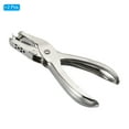 thumbnail image 3 of Uxcell 1/4" Single Hole Punch Handheld Hole Puncher Metal Paper Puncher, Silver 2 Pack, 3 of 6